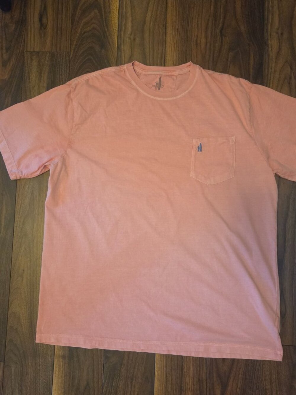 Johnnie-O Men's 2L Dale 2.0 Crewneck T-Shirt Pink Short Sleeve